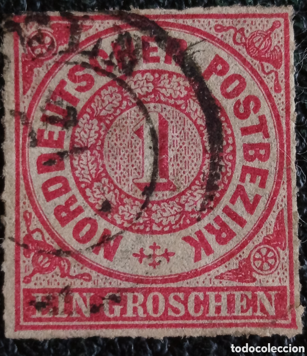 Sellos: Alemania - Distrito Postal del Norte 1869 1 Groschen rojo (Michel 13)