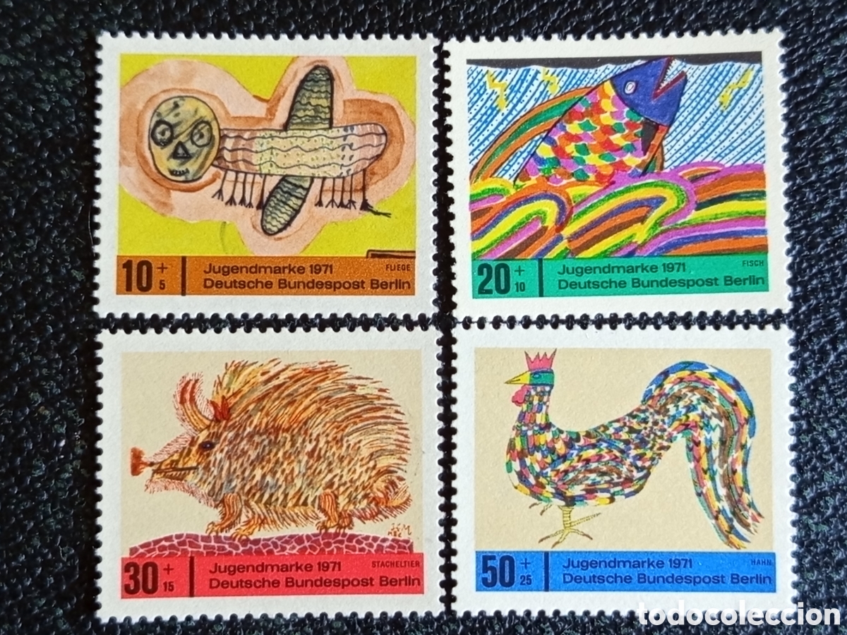 Sellos: Alemania Berl&iacute;n 1971 Jugendmarke (Michel 397-400) MNH