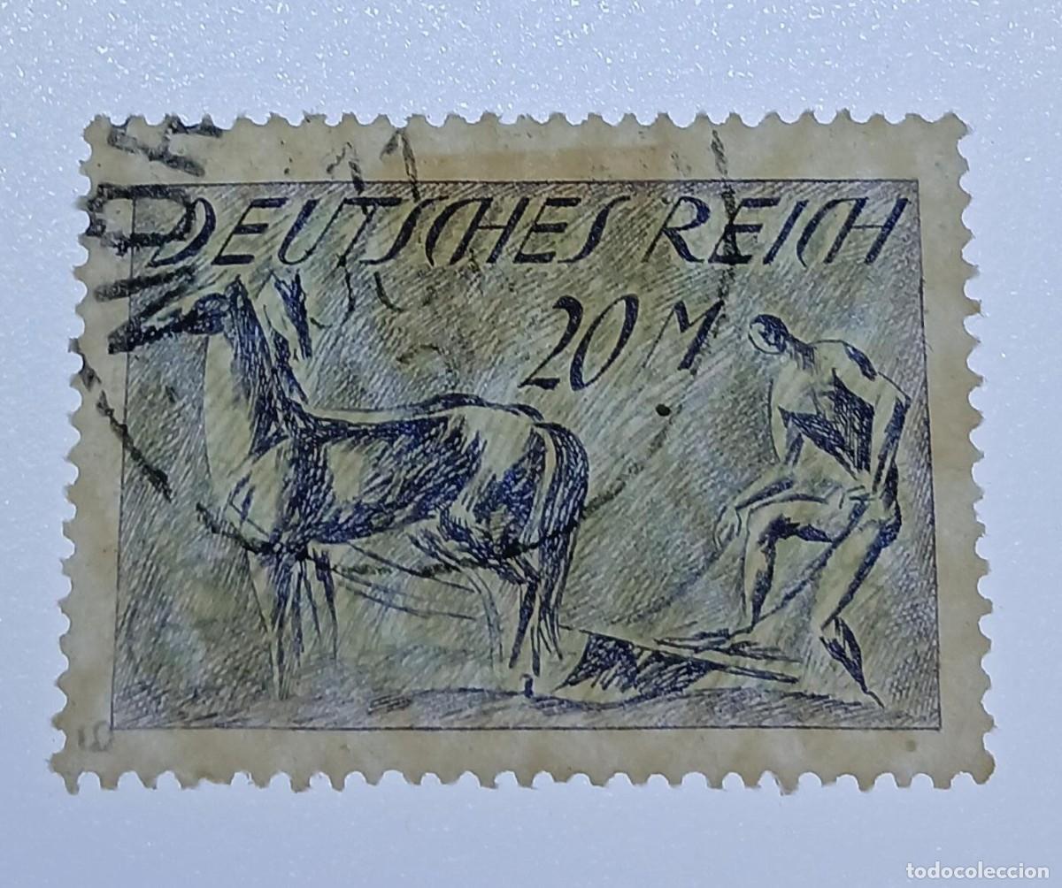 Sellos: M176a Imperio alem&aacute;n 1921 firmado Inflaberlin