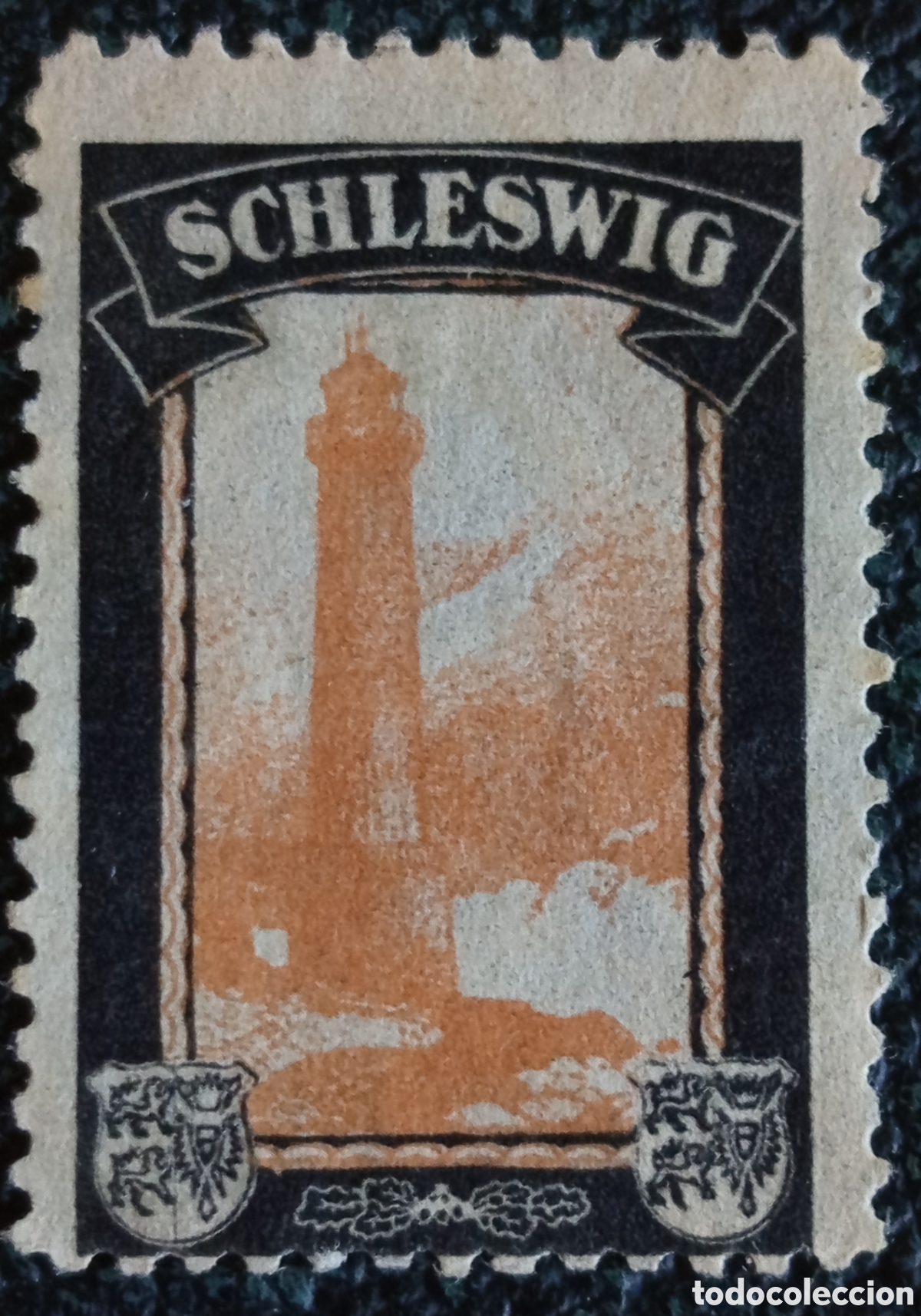 Sellos: Alemania 1920 Vi&ntilde;eta Luto Territorios Perdidos Schleswig Faro MH
