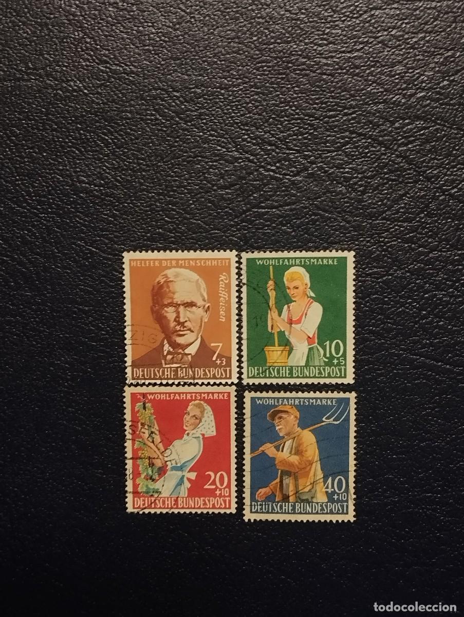 Sellos: 28.09/ Alemania Federal.1958. Serie completa en usado