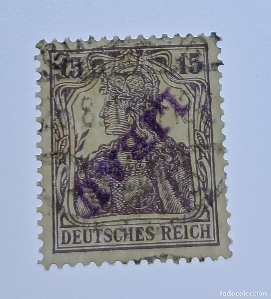 Sellos: M3BaK Libau 1919 &ndash; Sobrecargo invertido &ndash; Rar&iacute;sima variedad de la serie