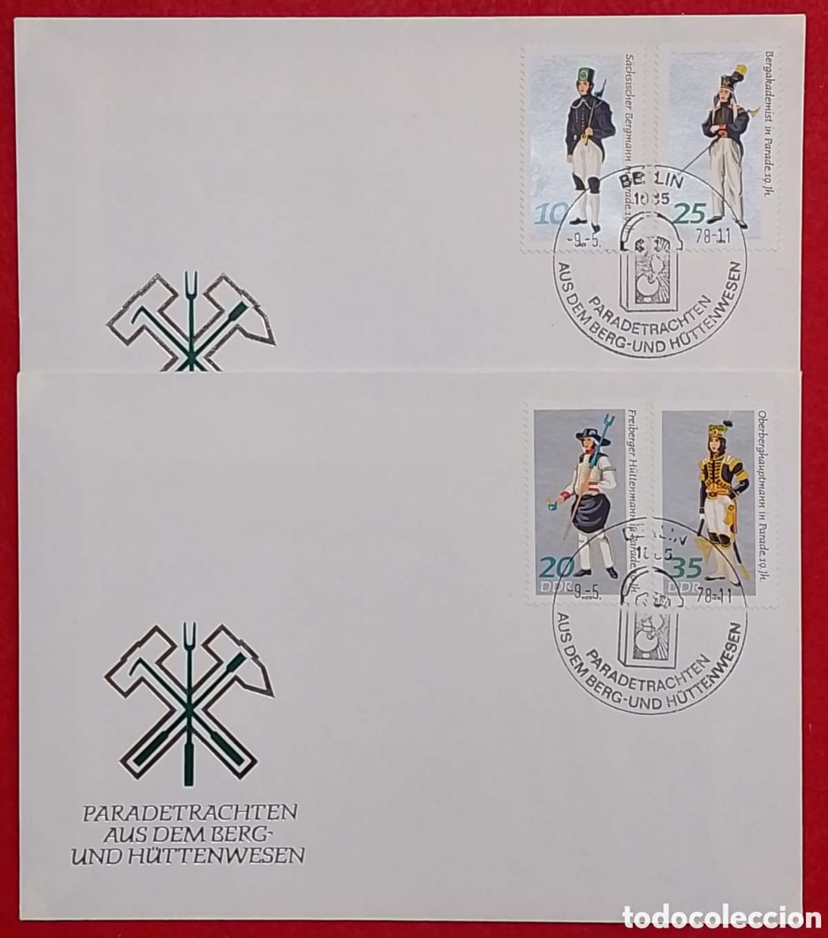Sellos: Serie Completa Sellos DDR Alemania Oriental 1978 Tradiciones Mineras