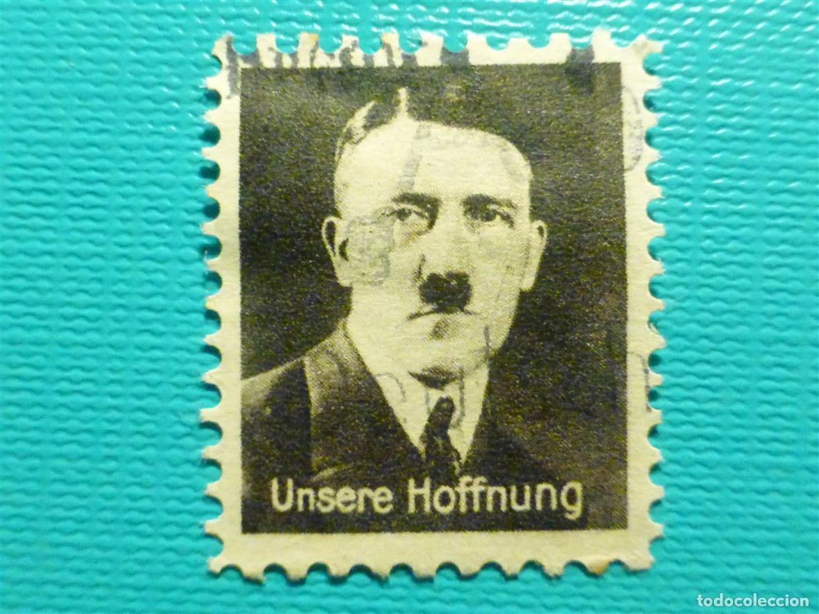 Sellos: Sello Vi&ntilde;eta Alemania - Nacional Socialista - Adolf Hitler - Unsere Hoffnung - Nuestra Esperanza -