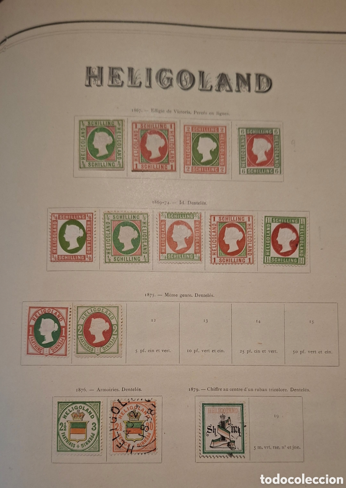 Sellos: Heligoland Alemania lote de sellos nuevos y usados