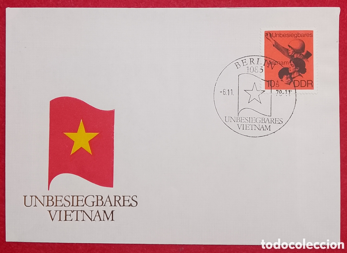 Sellos: Sobre Primer D&iacute;a (FDC) Alemania Oriental (DDR) 1970 - &rdquo;Vietnam Invencible&rdquo;