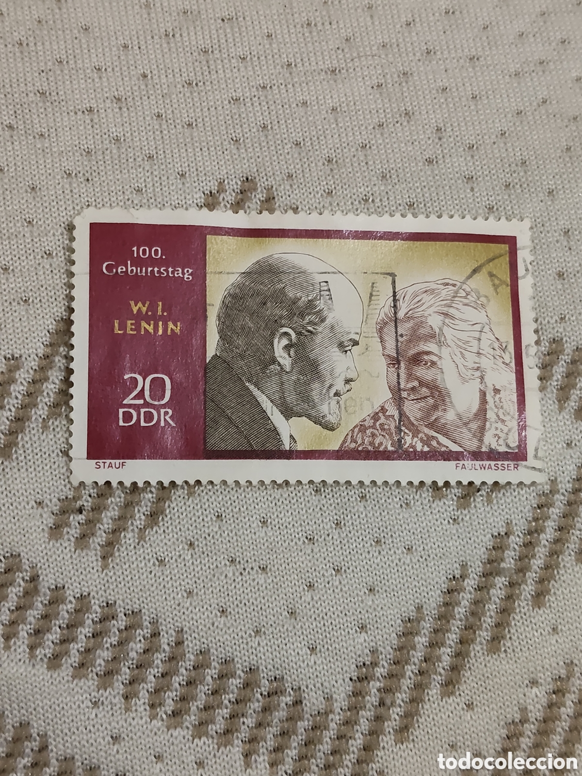 Sellos: Sello de la DDR Centenario del nacimiento Vladimir Lenin 1970