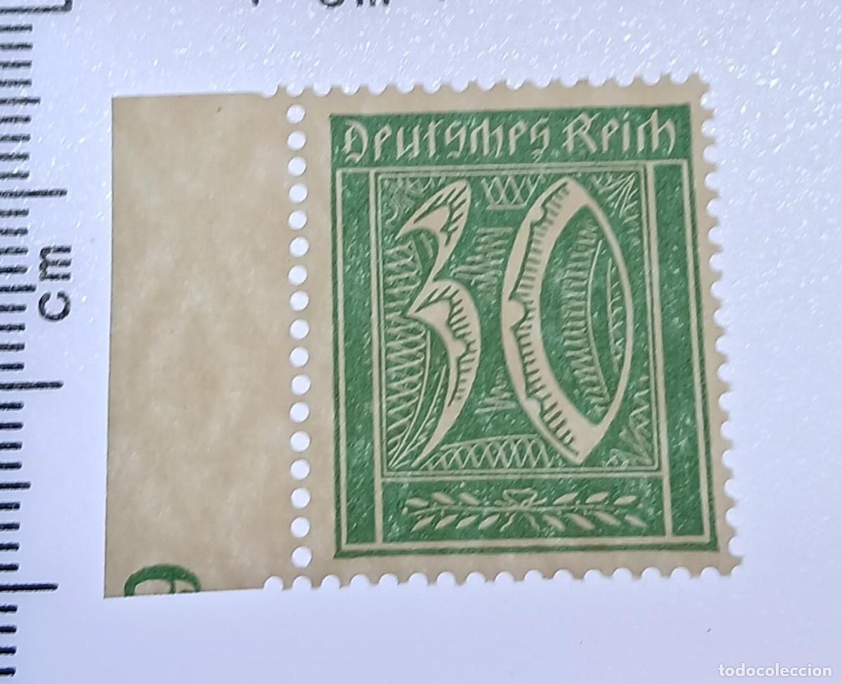 Sellos: Imperio alem&aacute;n 1921 M162 Borde de hoja