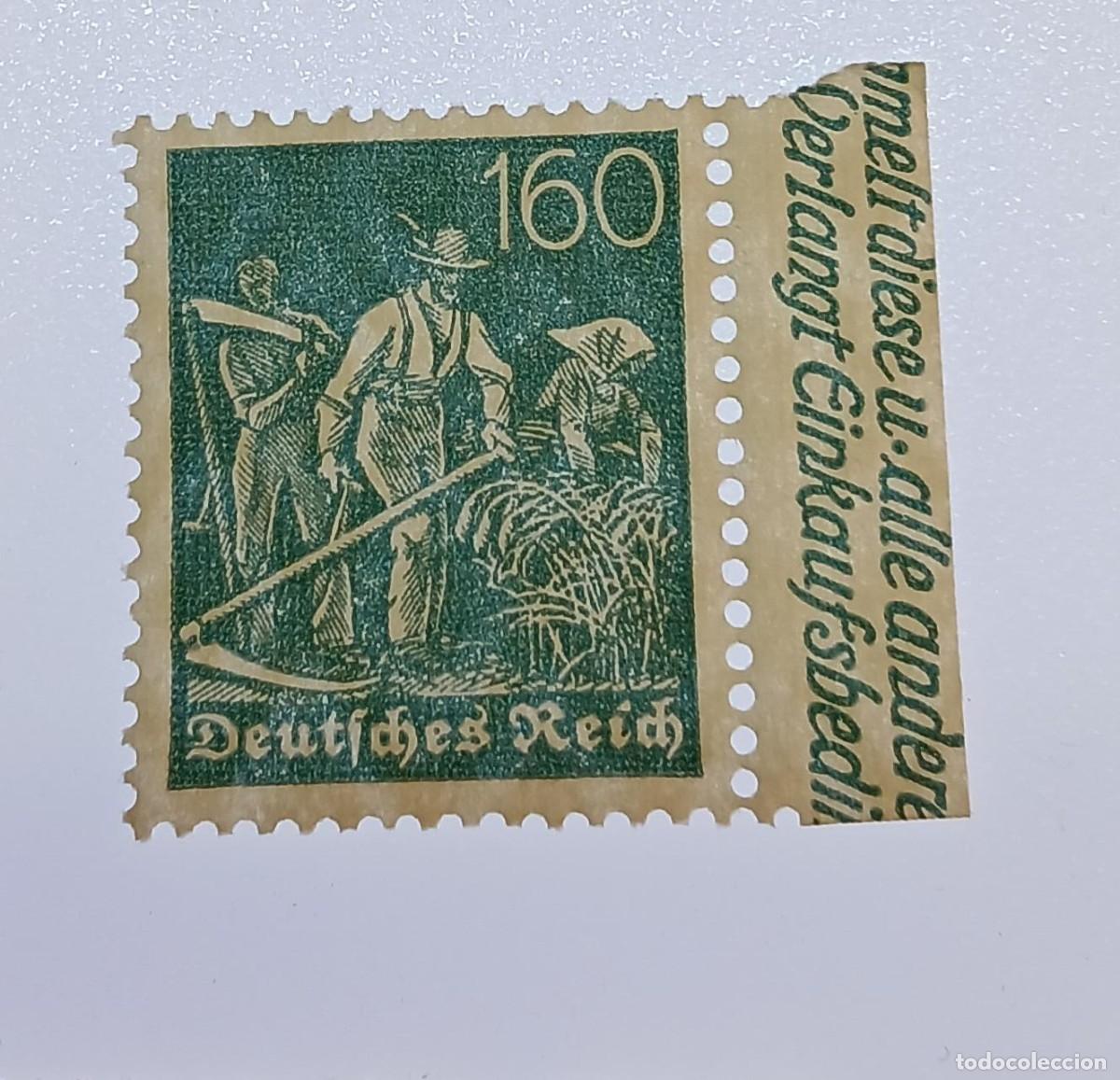 Sellos: Imperio alem&aacute;n 1921 M170 Borde de hoja