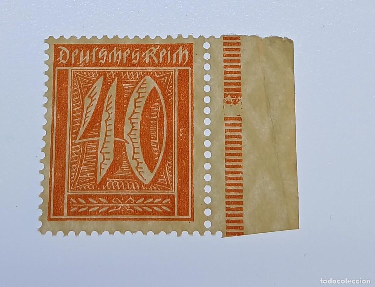 Sellos: Imperio alem&aacute;n 1921 M163 Borde de hoja