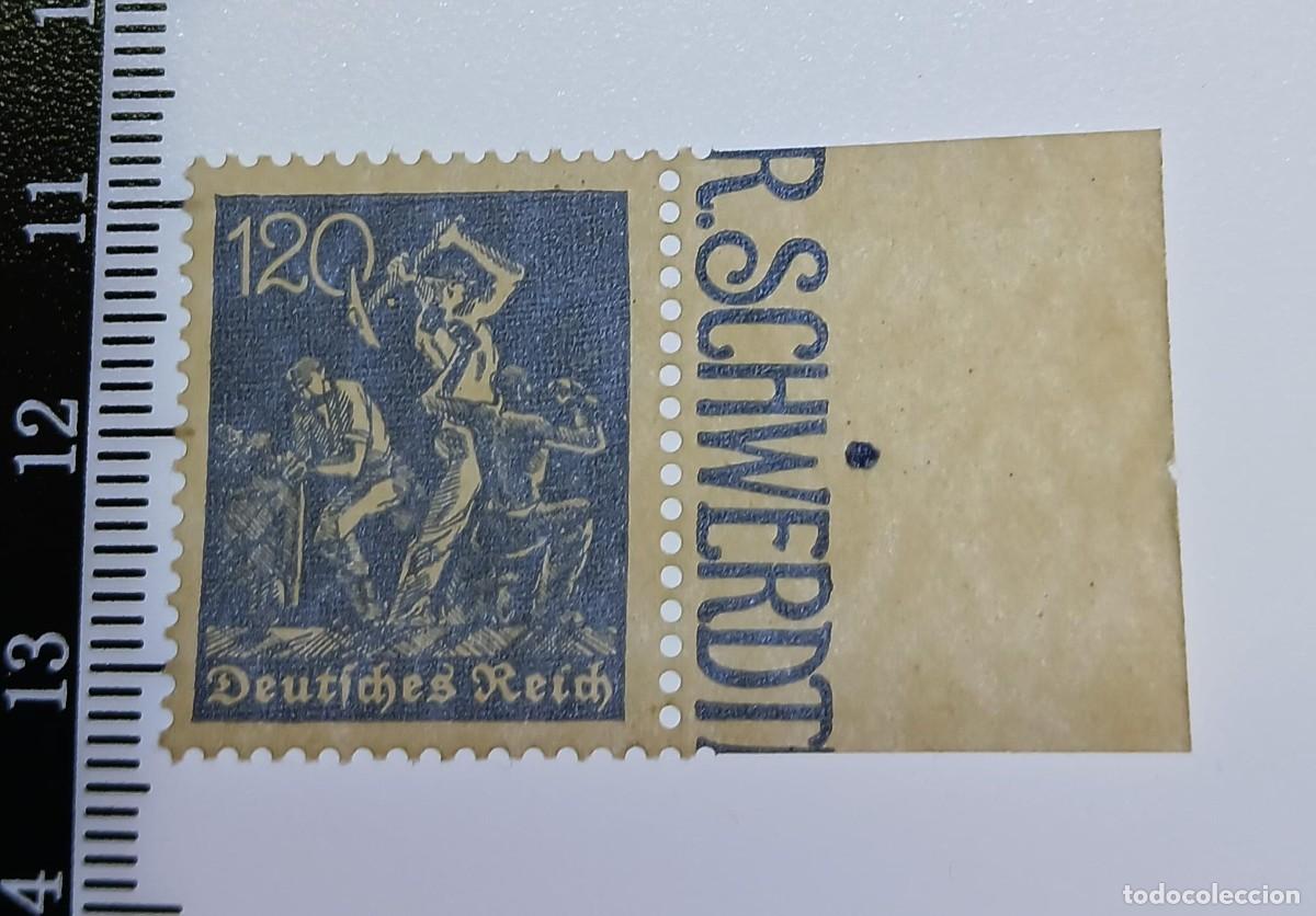Sellos: Imperio alem&aacute;n 1921 M168 Borde de hoja