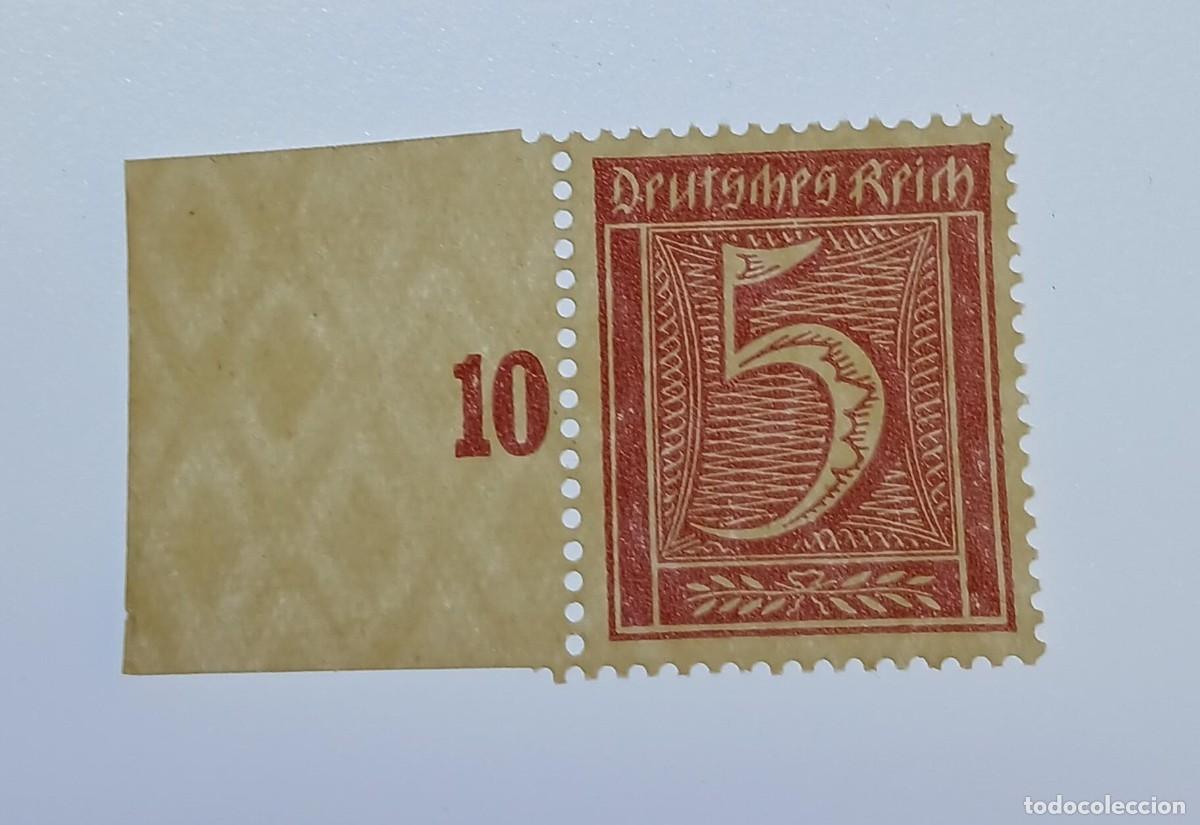 Sellos: Imperio alem&aacute;n 1921 M158 Borde de hoja