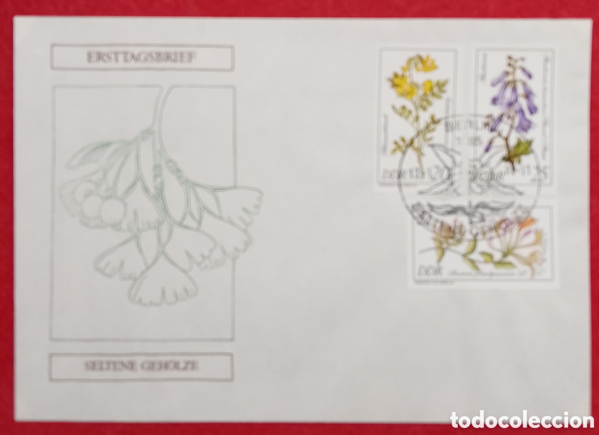 Sellos: Sobre de Primer D&iacute;a FDC Alemania Oriental DDR 1981, Serie Seltene