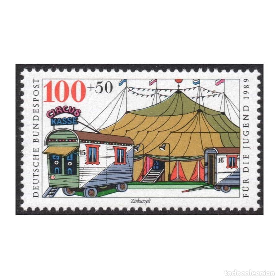 Sellos: Alemania 1989 [SLL] Pro Juventud. El Circo. 100+50 PF (MNH)
