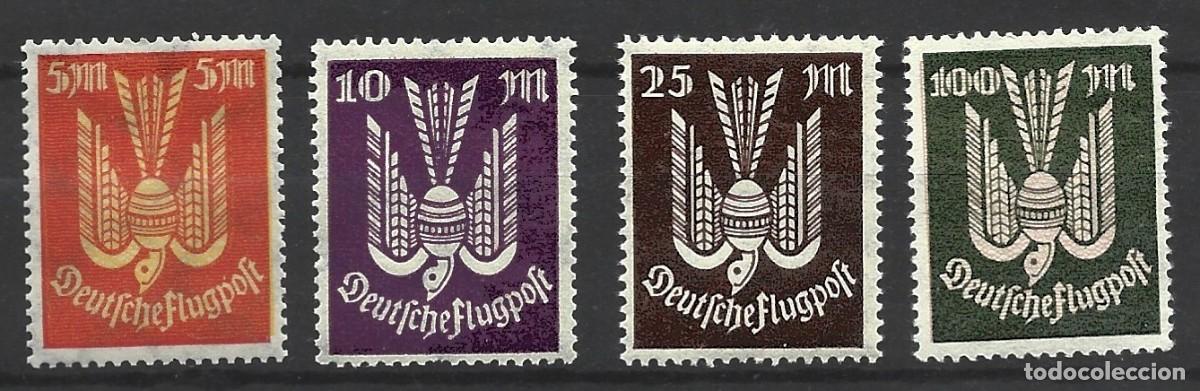 Sellos: ALEMANIA - REPUBLICA WEIMAR - CORREO A&Eacute;REO - A&Ntilde;OS 1922/1923 - 4 SELLOS - MNH