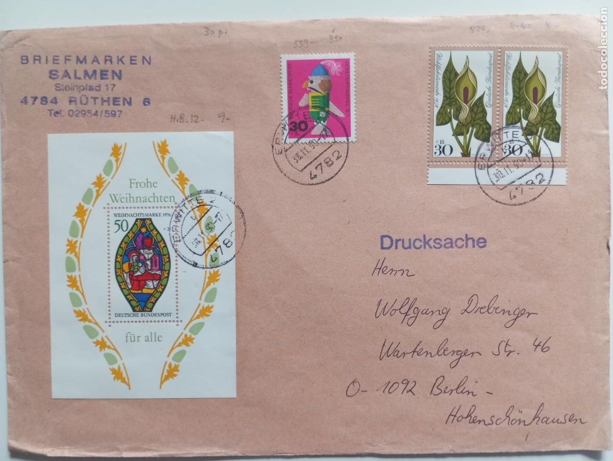 Sellos: ALEMANIA, 1990, IMPRESO POSTAL - Foto 1