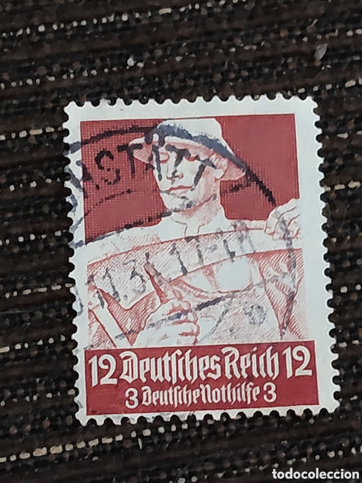 Sellos: Sello alem&aacute;n Deutches Reich trabajador campesino 1934
