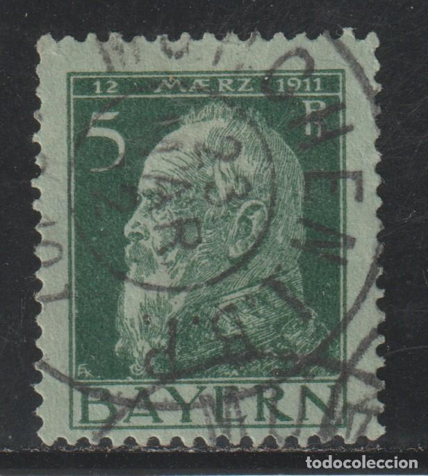 Sellos: ALEMANIA - BAVIERA // YVERT 77 // 1911 ... USADO