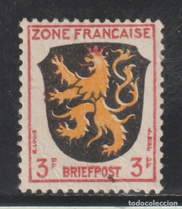Sellos: ALEMANIA - ZONA FRANCESA // YVERT 2 // 1945 ... NUEVO CON RASTRO DE FIJASELLOS