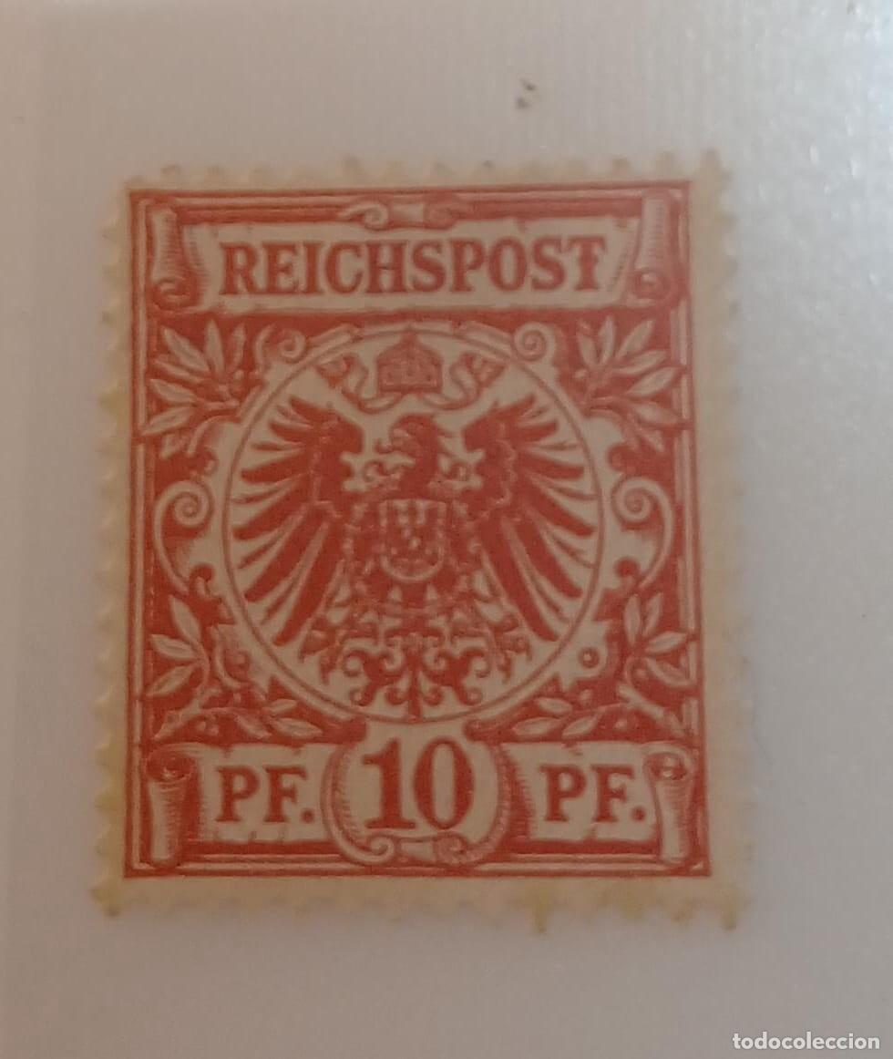 Sellos: Imperio alem&aacute;n 1889 M47 Error de placa 1 - Foto 1