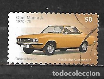 Sellos: 2017: Coches cl&aacute;sicos - Opel Manta A, 1970 - 1975 (usado) autoadhesivo