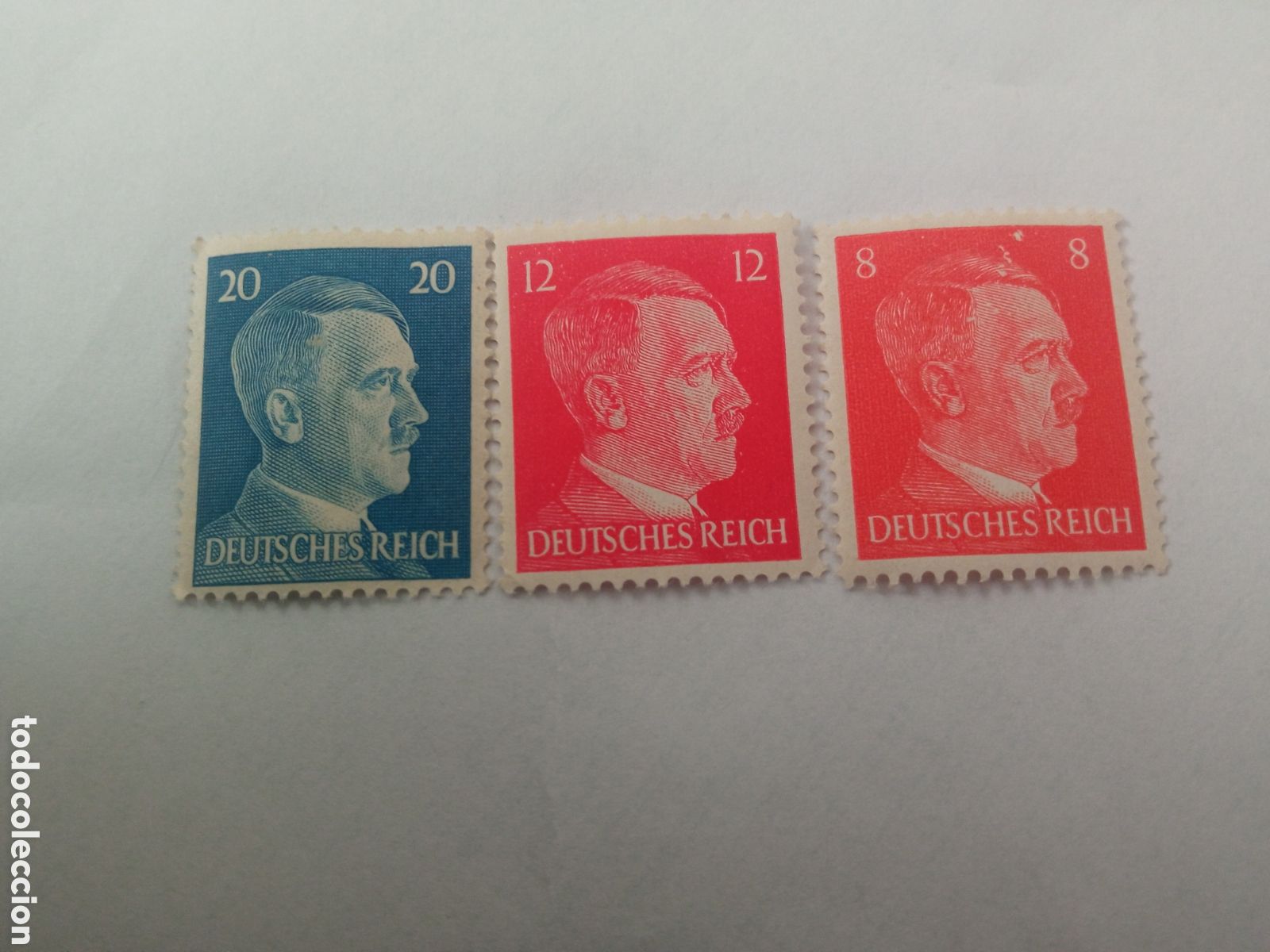 Sellos: Tres Antiguos sellos de Alemania imagen de HITLER
