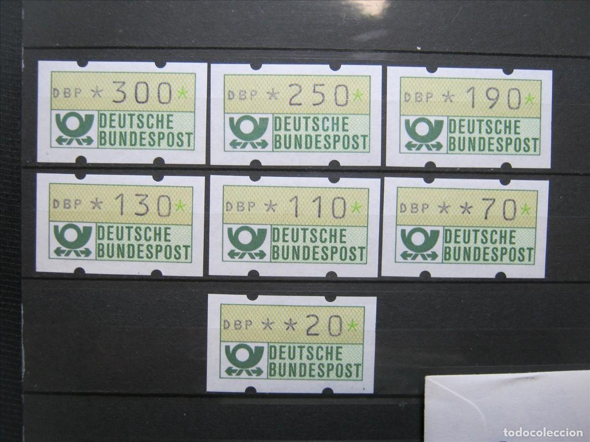 Briefmarken: ALEMANIA 1982 SERIE ATM EQUIQUETAS MICHEL VS2 MNH** SIN CHARNELA LUJO.