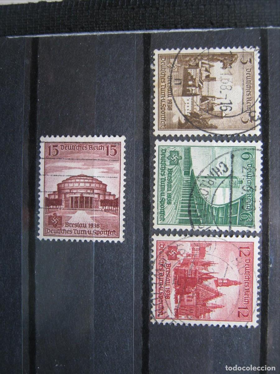 Selos: ALEMANIA IMPERIO REICH 1938 SERIE YVERT 608/611 USADOS PERFECTOS.