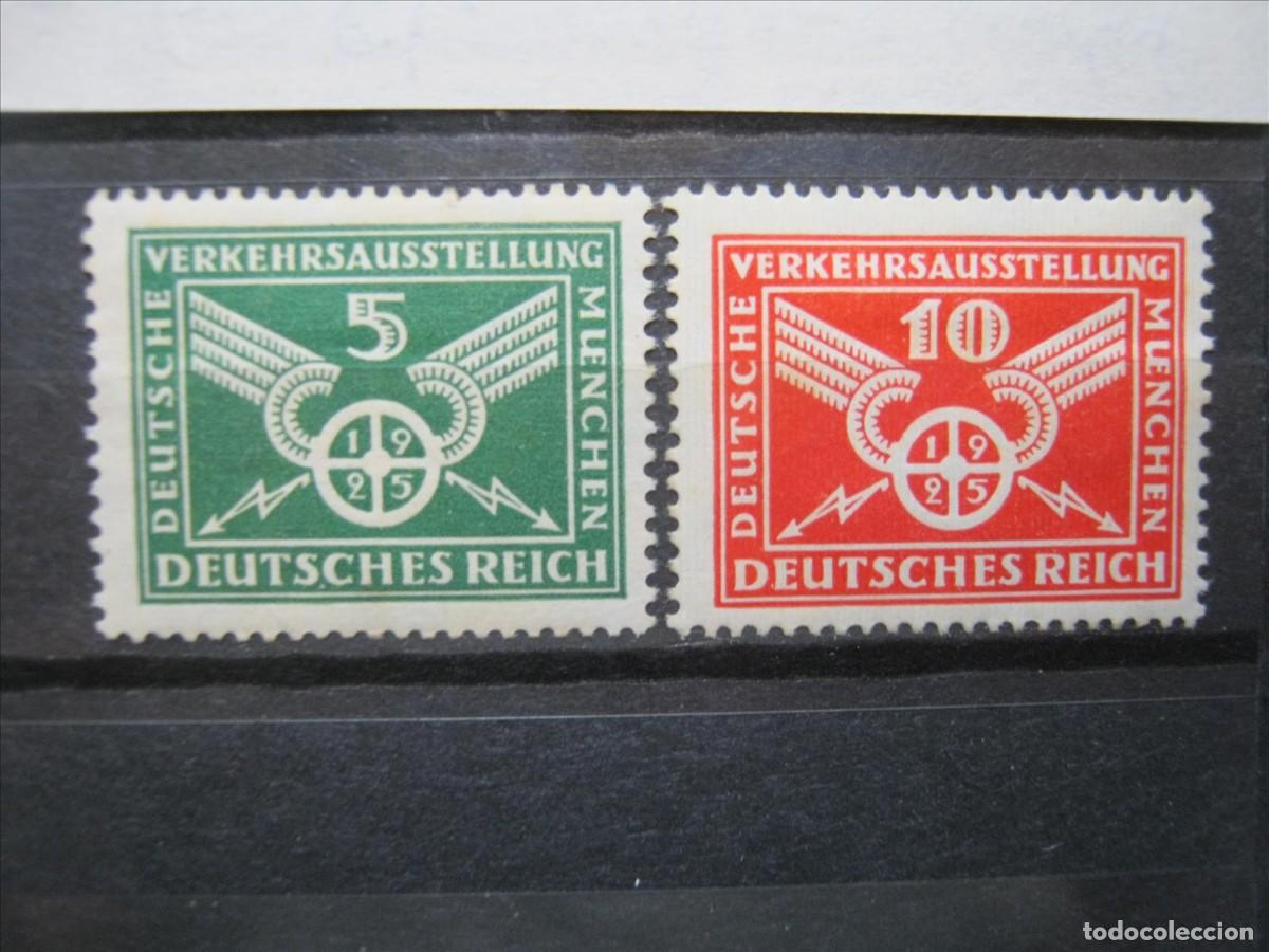 Briefmarken: ALEMANIA IMPERIO REICH 1925 SERIE YVERT 363/364 MH* ALGUNA MANCHITA TIEMPO.