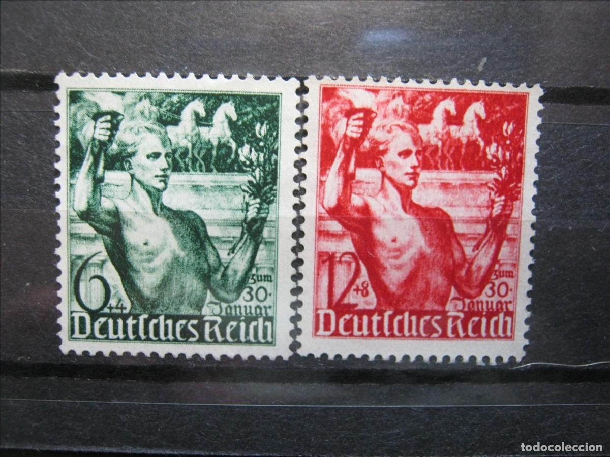 Timbres: ALEMANIA IMPERIO REICH 1938 SERIE YVERT 603/604 NUEVOS SIN GOMA PERFECTOS.