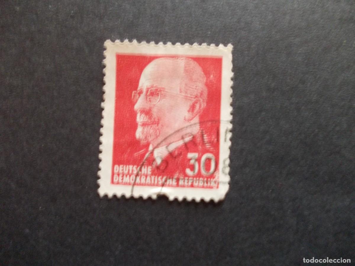 Timbres: Sello Walter Ulbricht DDR 30 pfennig Alemania Oriental filatelia hist&oacute;rica l&iacute;der RDA