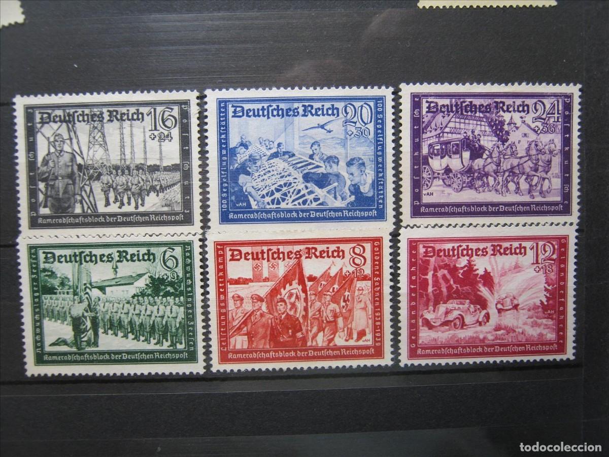 Briefmarken: ALEMANIA IMPERIO REICH 1941 SERIE YVERT 697/702 NUEVOS SIN GOMA PERFECTOS.