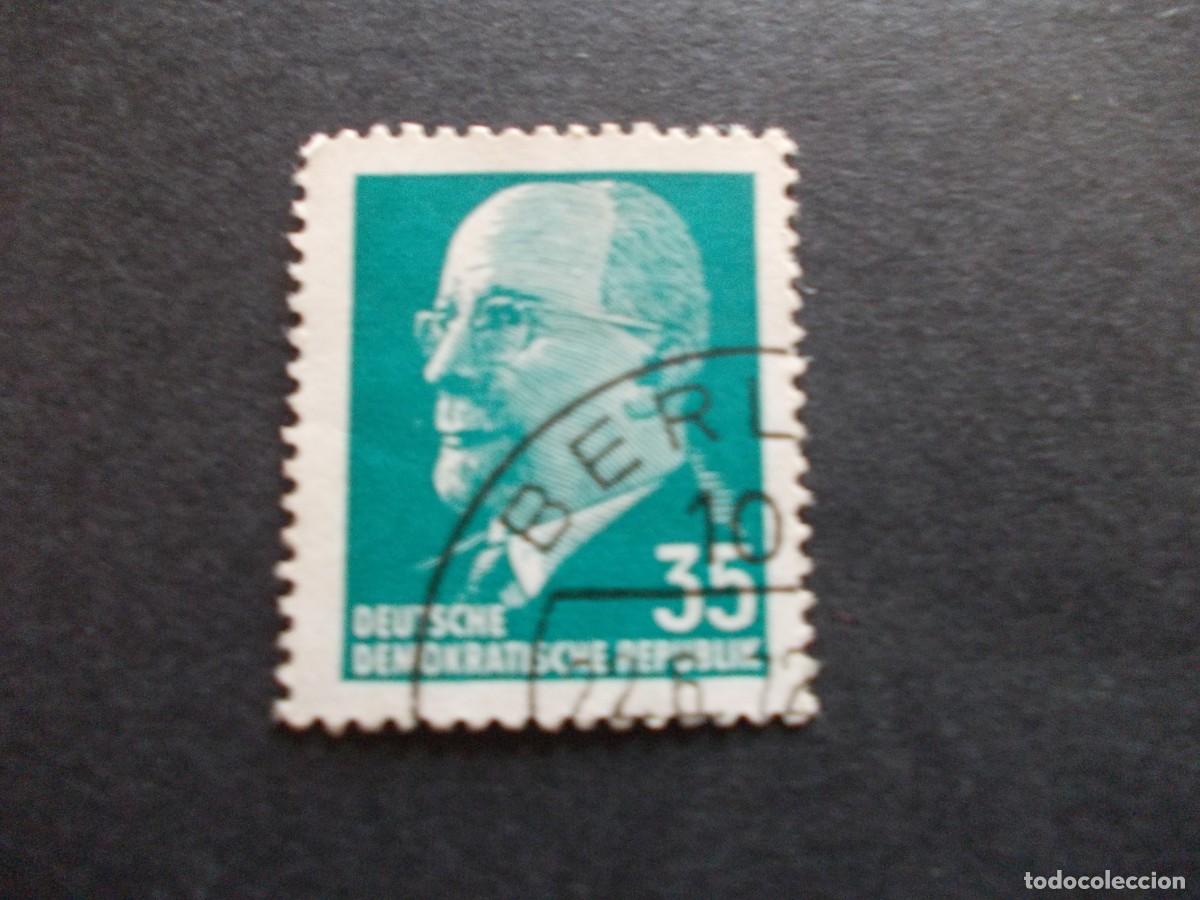 Selos: Sello Walter Ulbricht DDR 35 pfennig Alemania Oriental filatelia hist&oacute;rica l&iacute;der RDA