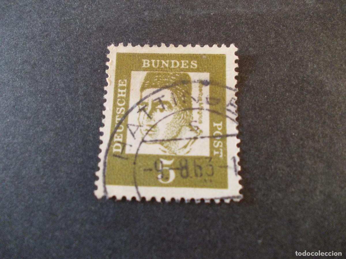Briefmarken: Sello Albertus Magnus 5 pfennig Deutsche Bundespost Alemania filatelia hist&oacute;rica 1961