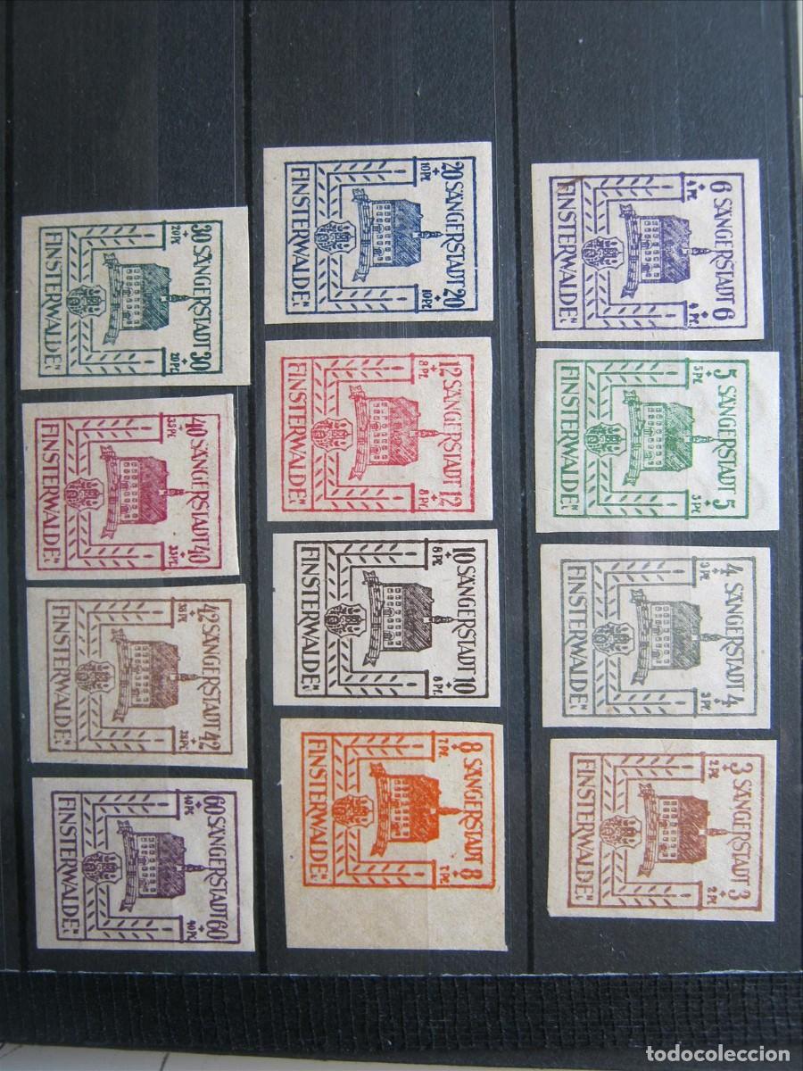Timbres: ALEMANIA ZONA SOVI&Eacute;TICA FINSTERWALDE 1946 SERIE MICHEL 1/12 MNH** SIN CHARNELA LUJO.