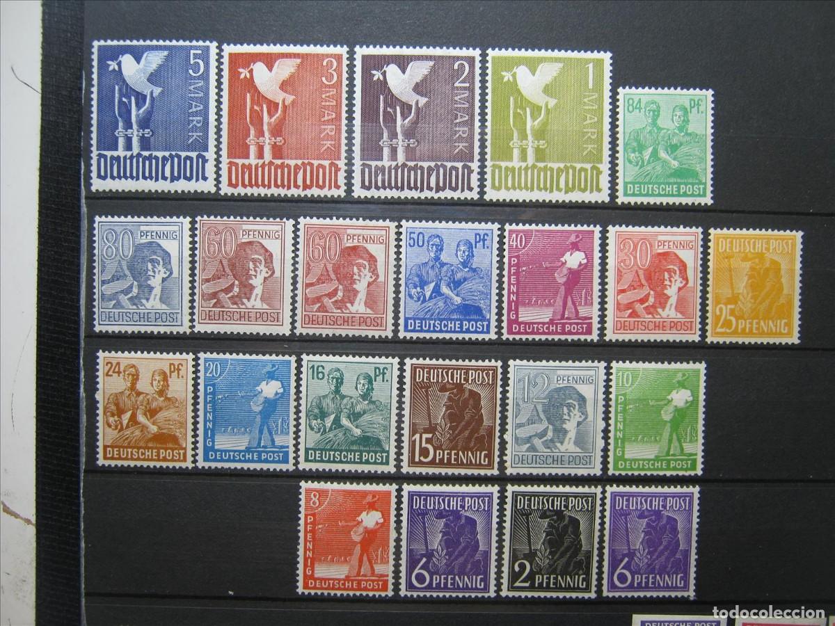 Stamps: ALEMANIA OCUPACI&Oacute;N INTERALIADA 1947 SERIE YVERT 32/52 MNH** SIN CHARNELA LUJO.