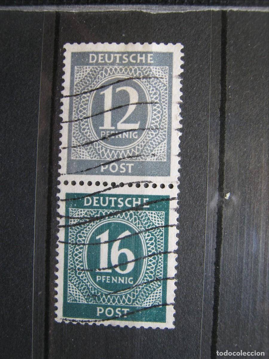Selos: ALEMANIA OCUPACI&Oacute;N INTERALIADA 1946 COMBINACI&Oacute;N CARNET USADOS PERFECTOS.