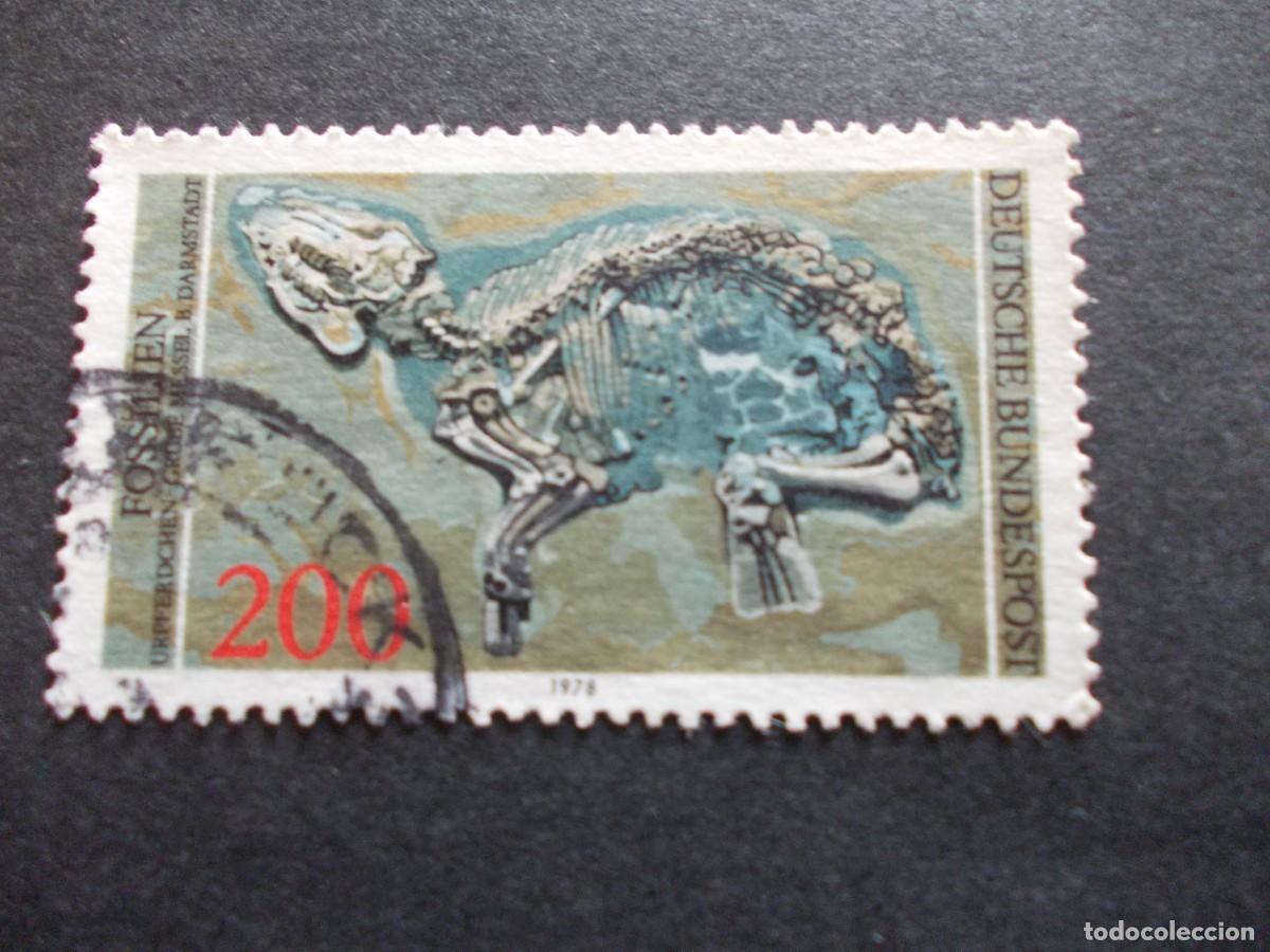 Sellos: Sello Fossilien 200 Messel Alemania paleontolog&iacute;a Eoceno filatelia