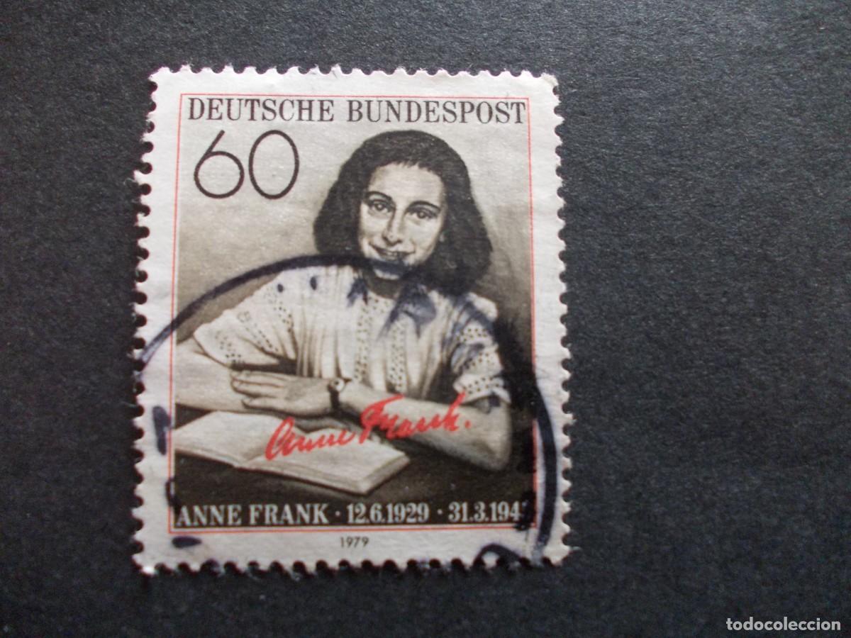 Briefmarken: Sello Anne Frank 60 Alemania memoria hist&oacute;rica filatelia 1979
