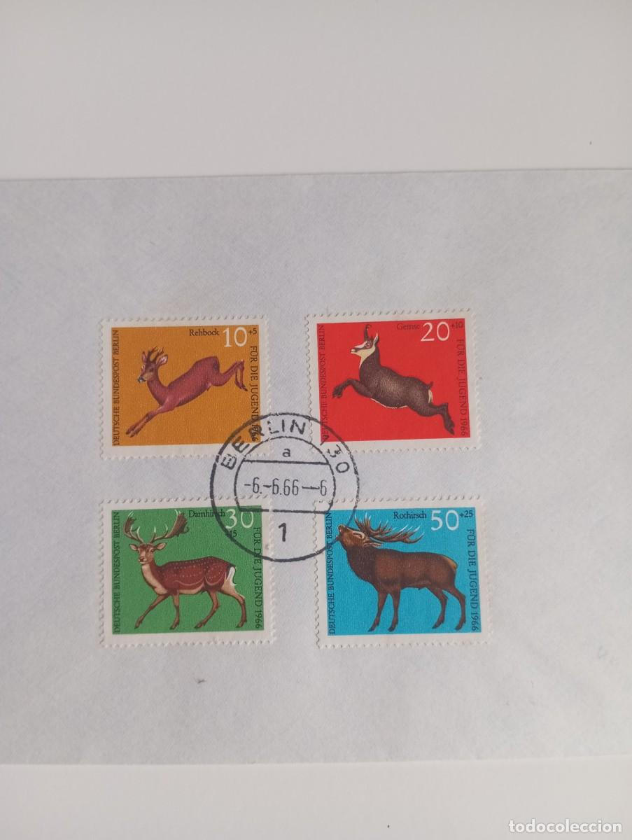 Sellos: ALEMANIA, FAUNA MATASELLOS 6/6/66