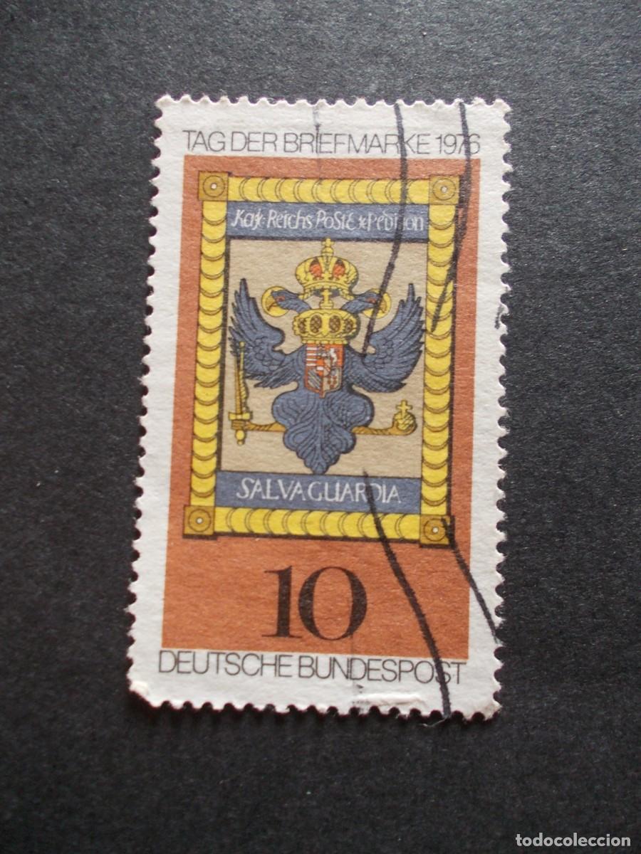 Sellos: Sello Tag der Briefmarke 1976 10 Alemania &aacute;guila her&aacute;ldica filatelia 1976