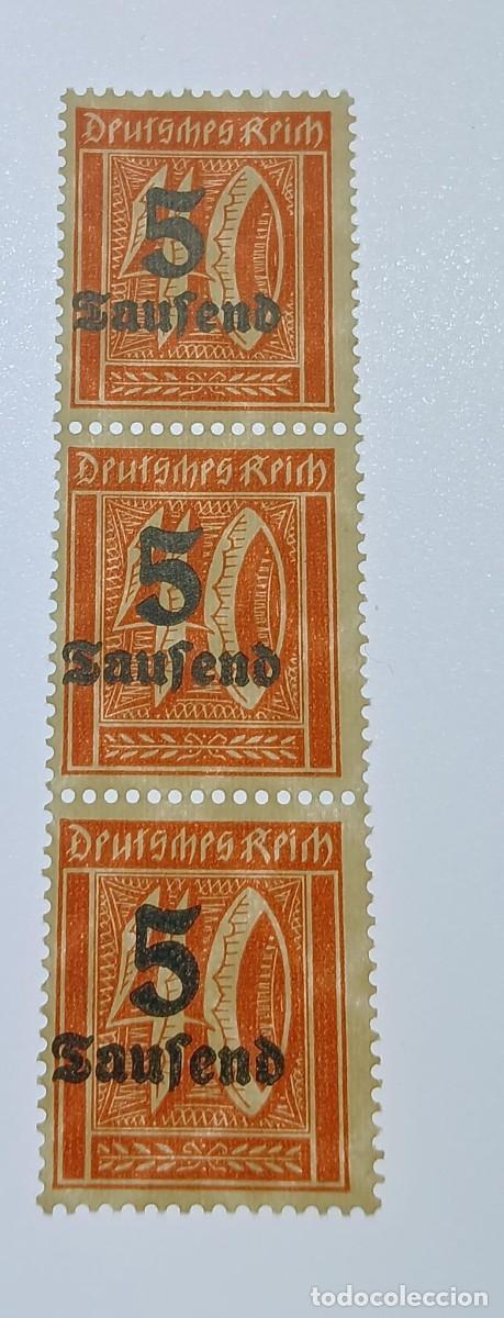 Sellos: Imperio alem&aacute;n 1923 Tira M277