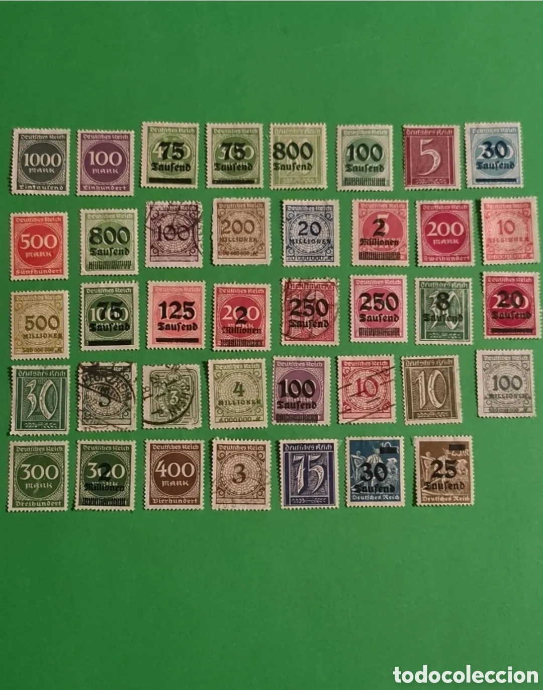 Briefmarken: Coleccion 40 sellos postales Alemanes