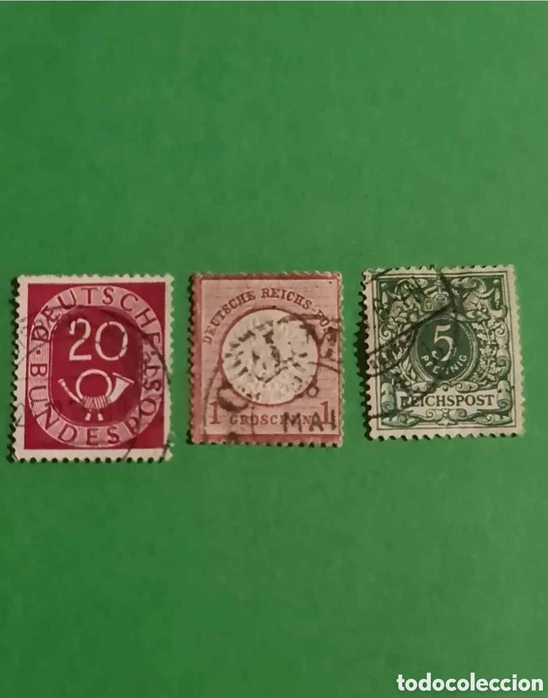 Briefmarken: Lote 3 sellos postales Alemania