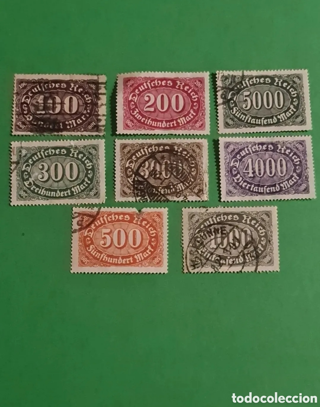 Briefmarken: Lote 5 sellos postales Alemanes