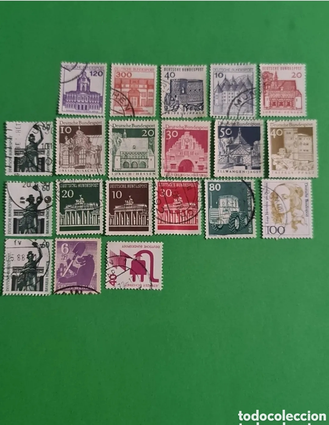 Timbres: Coleccion de 20 sellos postales Alemanes.