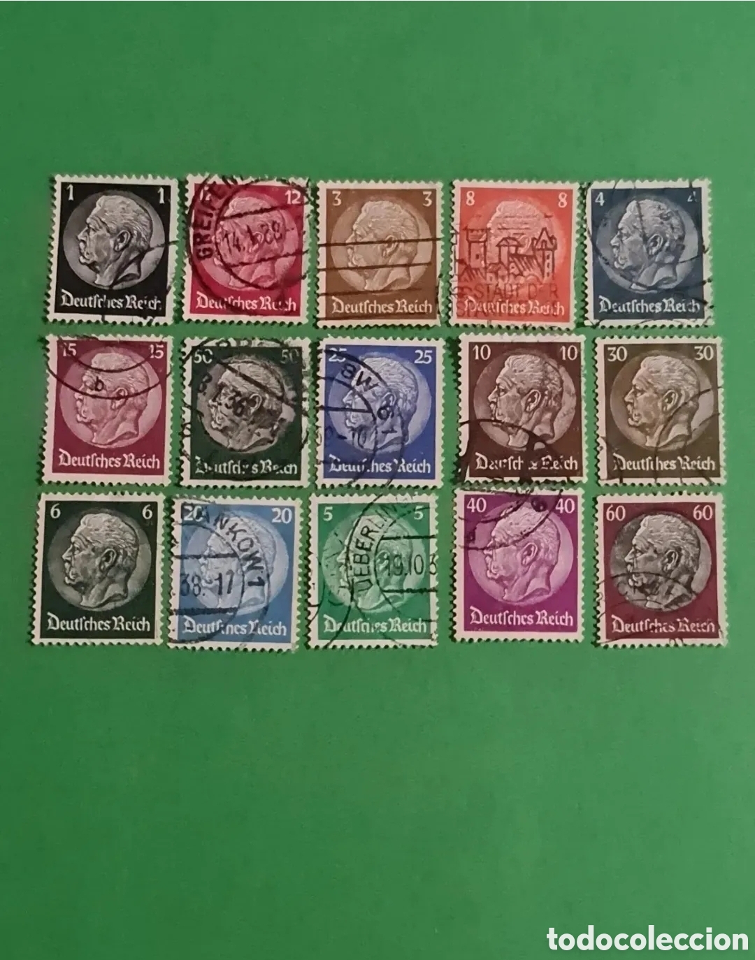 Briefmarken: Lote 15 sellos Alemania.