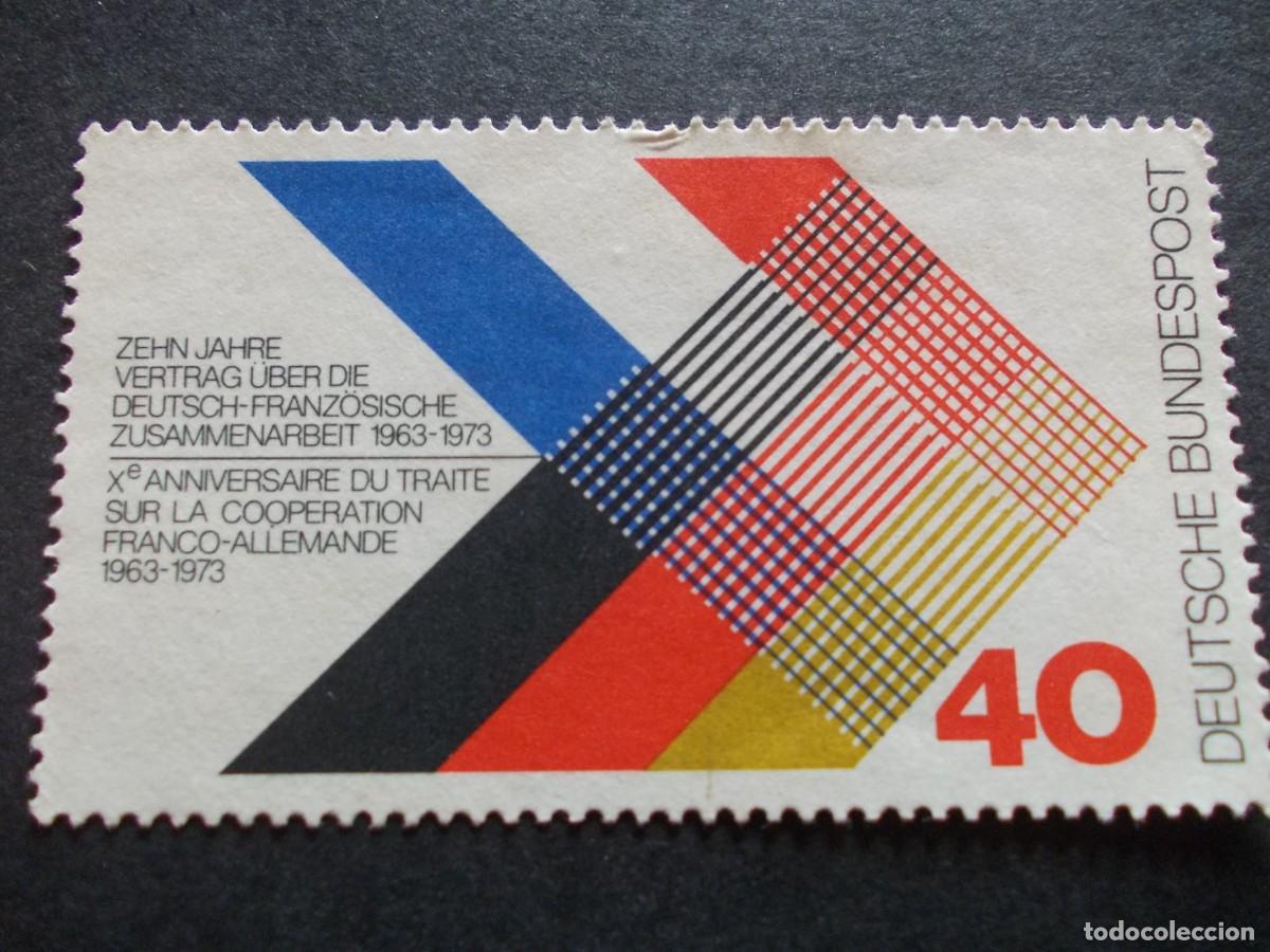 Timbres: Sello Cooperaci&oacute;n Franco‑Alemana 40 Alemania Francia aniversario filatelia tratado sur