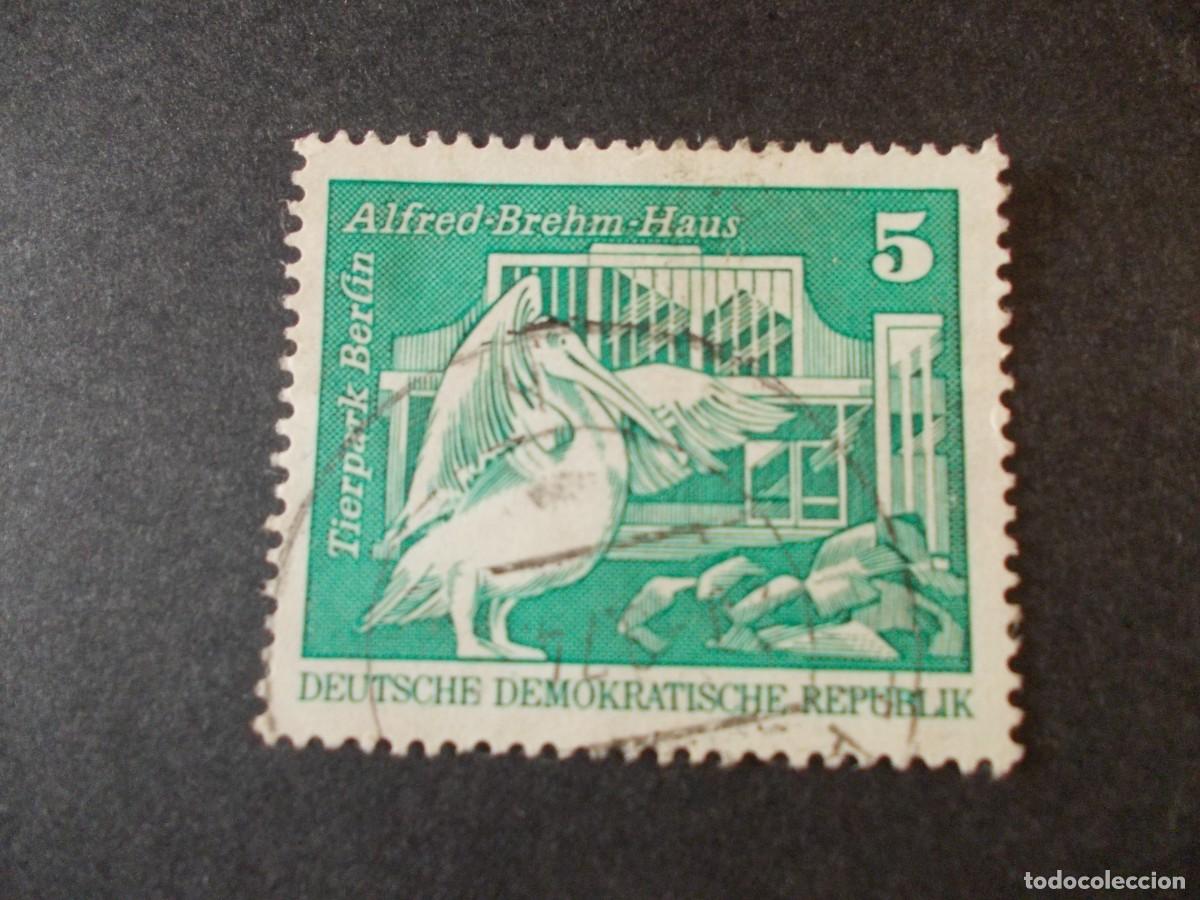 Francobolli: Sello Alfred‑Brehm‑Haus 5 DDR Alemania oriental zool&oacute;gico filatelia Tierpark Berlin