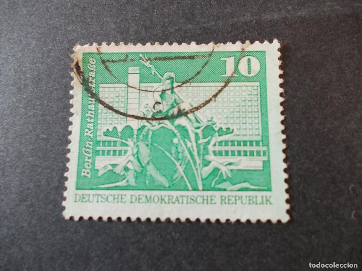 Timbres: Sello Berlin Rathausstra&szlig;e 10 DDR Alemania oriental arquitectura filatelia RDA
